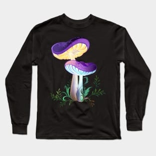 Two Glowing Mushrooms Long Sleeve T-Shirt